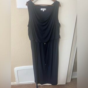 Emma and Michelle Sophisticated Navy Maxi Dress 3X Formal Event LBD